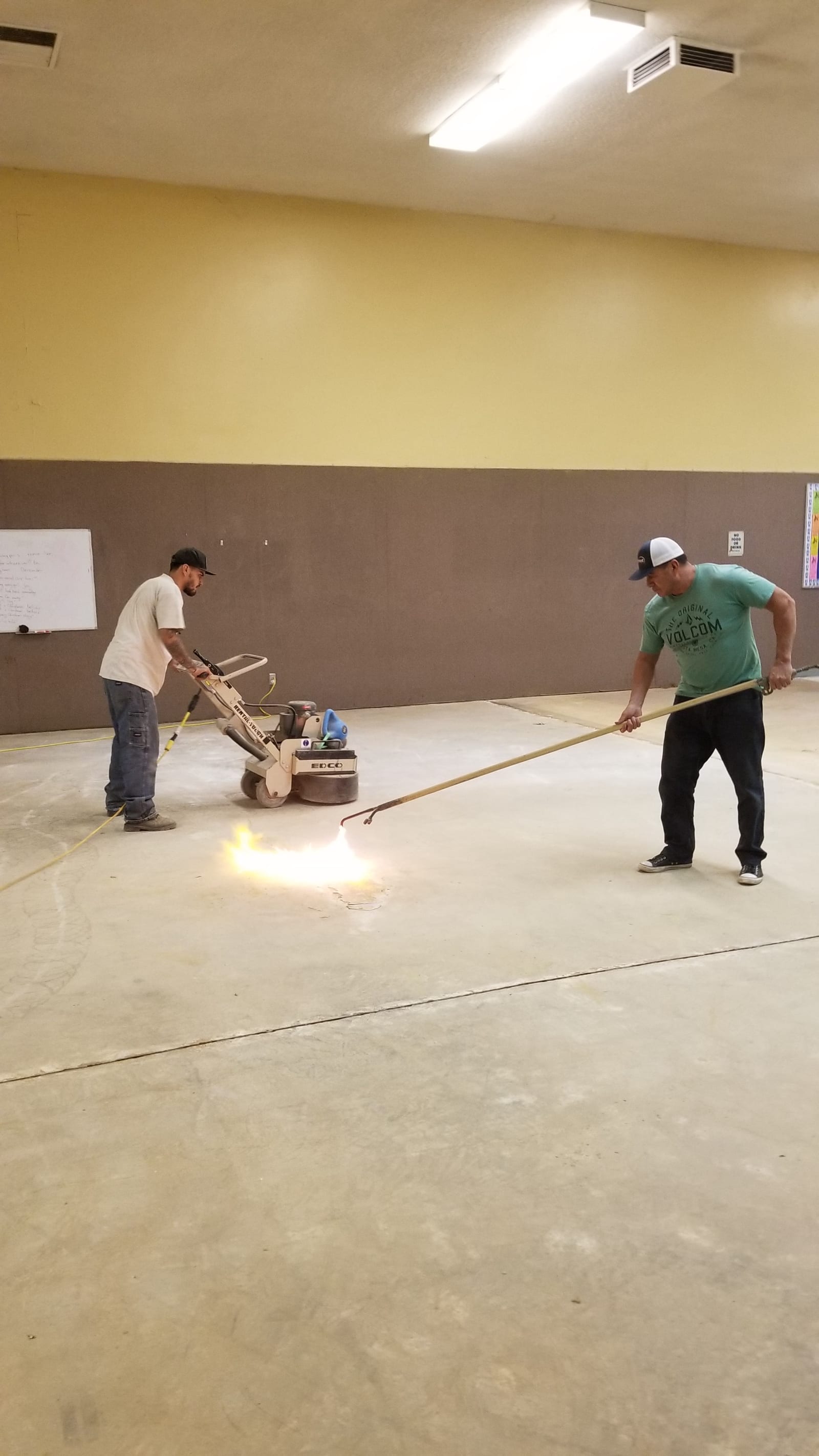 Interior Floor Grinding — commercial concrete work by James Z. Concrete & Construction