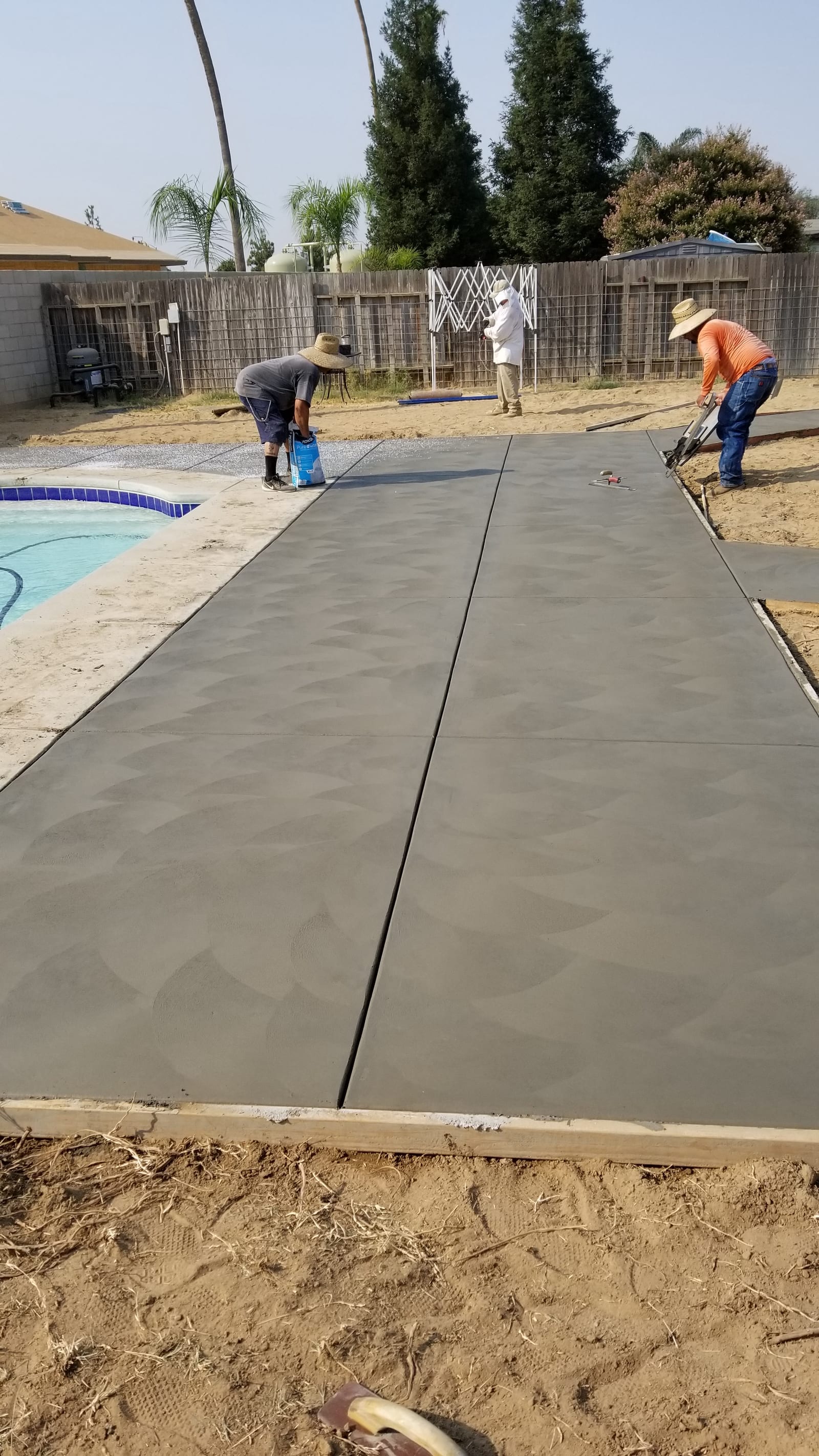 Pool Deck Pour — pool deck concrete work by James Z. Concrete & Construction