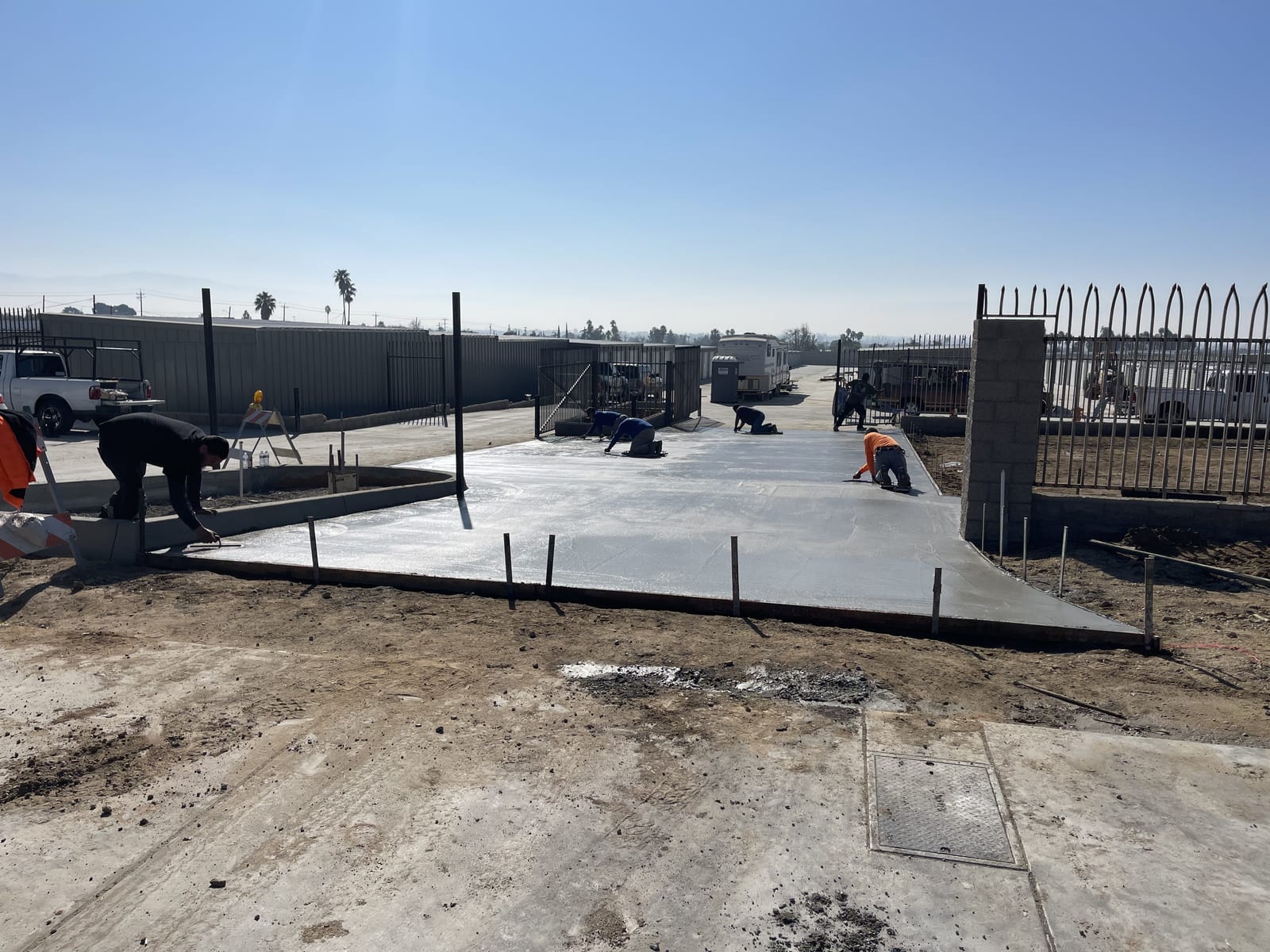 Industrial Yard Slab — commercial concrete work by James Z. Concrete & Construction