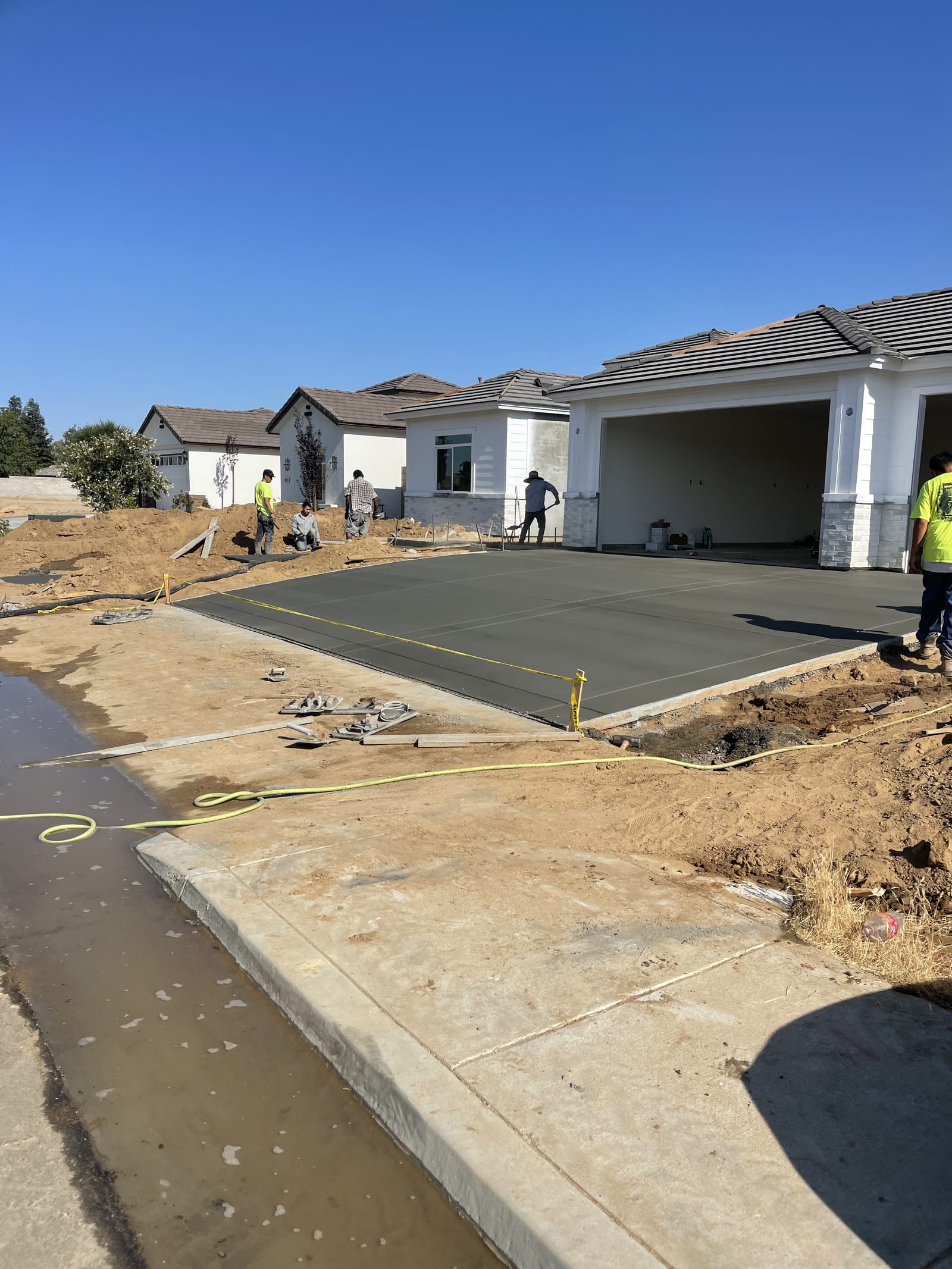 Driveway Finishing — driveway concrete work by James Z. Concrete & Construction