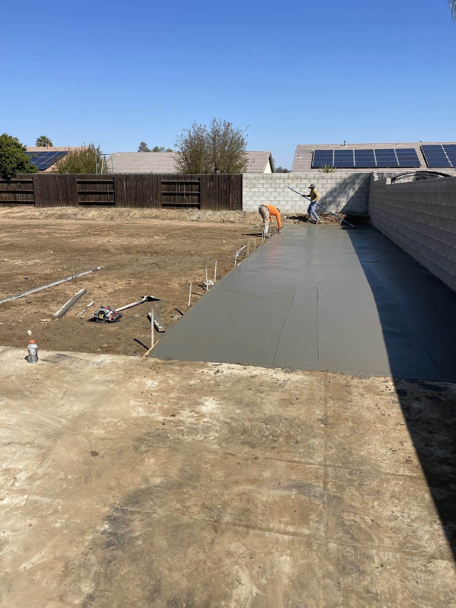 Slab Finishing Crew — flatwork concrete work by James Z. Concrete & Construction